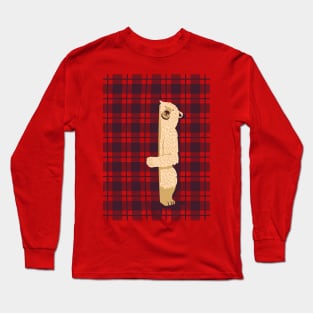 Plaid Bear Lumberjack Osos Long Sleeve T-Shirt